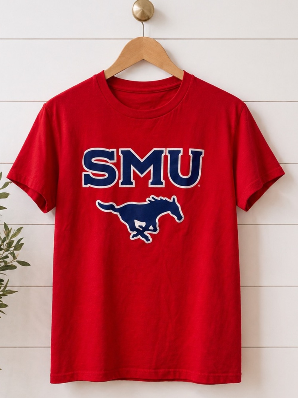 💙🐎SMU Mustangs🐎♥️ Youth T-Shirt Red | Tshirt | Medium (see measurements)